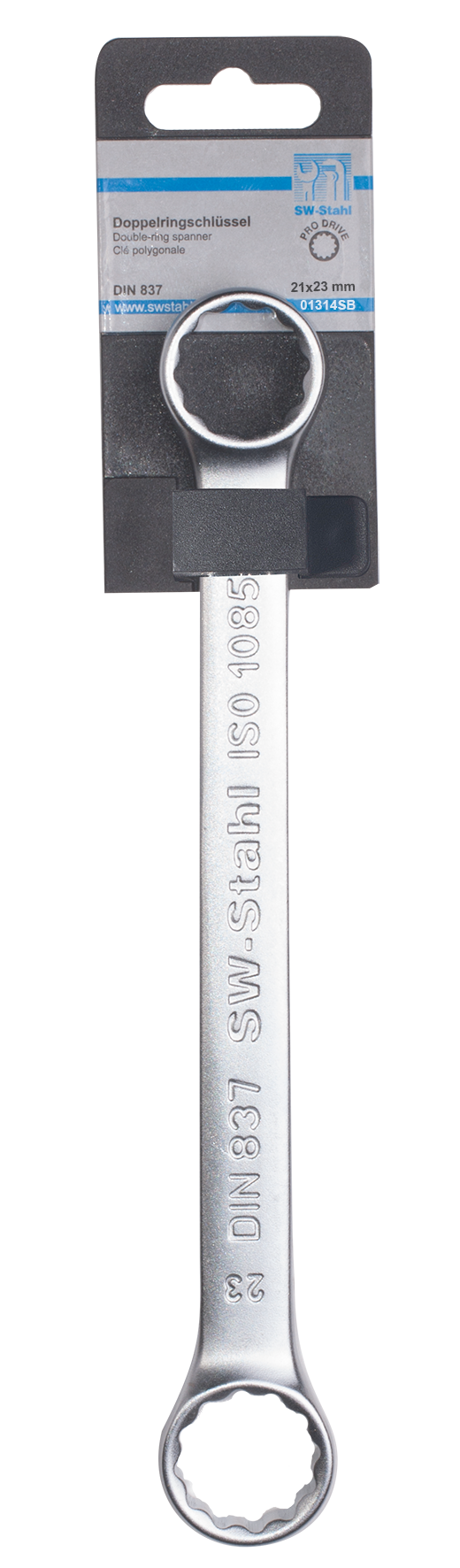 SW-STAHL 01315SB Doppelringschl&uuml;ssel, 21 x 22 mm