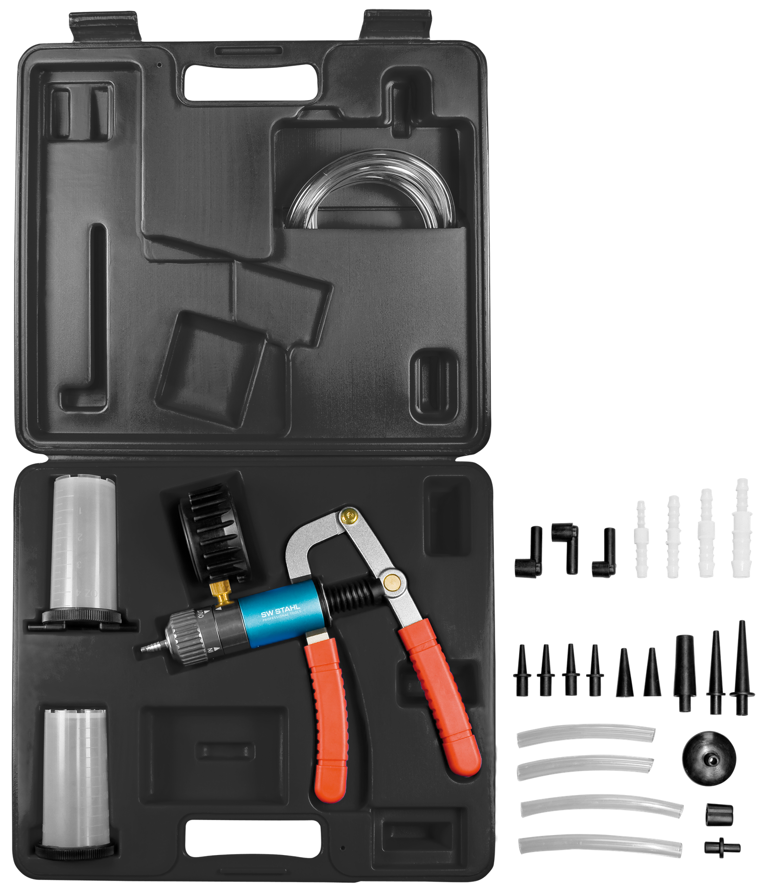 SW-STAHL 01424L Vakuum- und Druckpumpensatz, 27-teilig