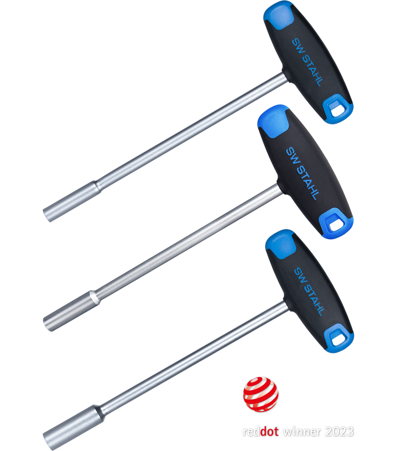 SW-STAHL 02052L T-Griff Steckschl&uuml;sselsatz, Sechskant, 8-10-13 mm, 3-teilig