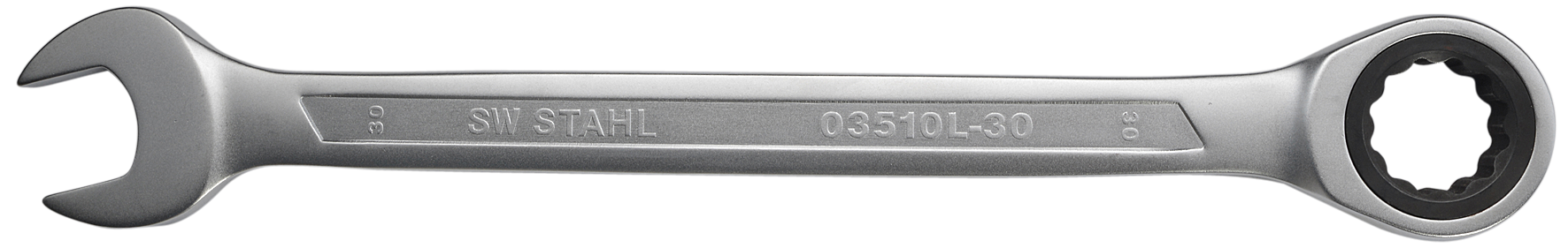 SW-STAHL 03510L-30 Gabelringratschenschl&uuml;ssel, 30 mm