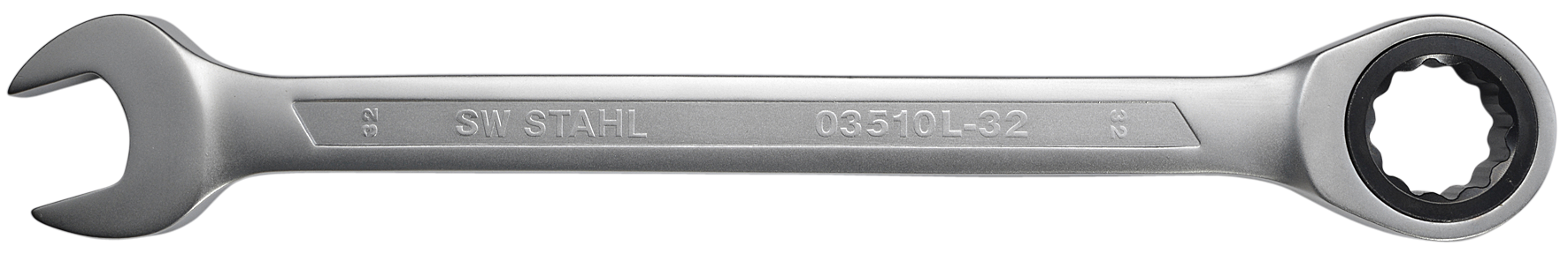 SW-STAHL 03510L-32 Gabelringratschenschl&uuml;ssel, 32 mm
