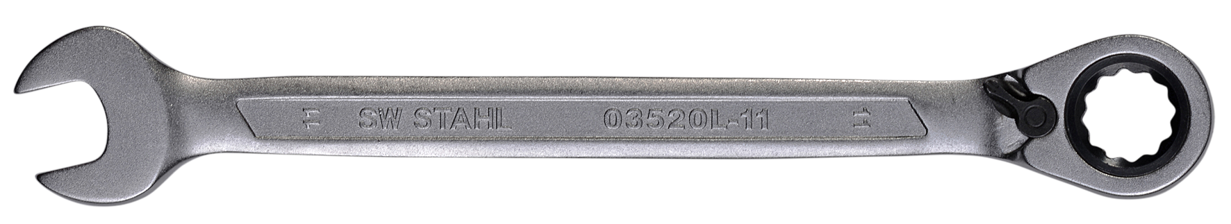 SW-STAHL 03520L-11 Gabelringratschenschl&uuml;ssel, 11 mm, umschaltbar