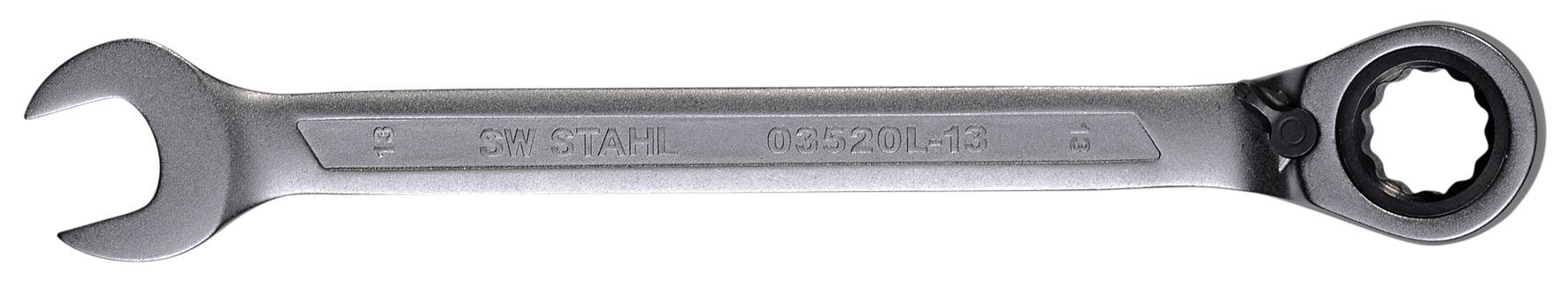 SW-STAHL 03520L-13 Gabelringratschenschl&uuml;ssel, 13 mm, umschaltbar