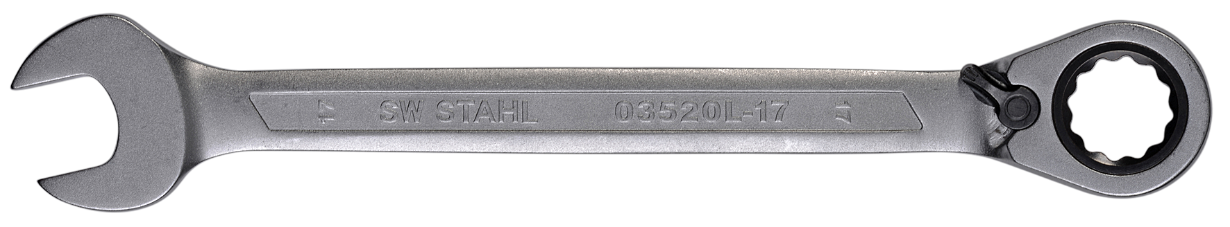 SW-STAHL 03520L-17 Gabelringratschenschl&uuml;ssel, 17 mm, umschaltbar