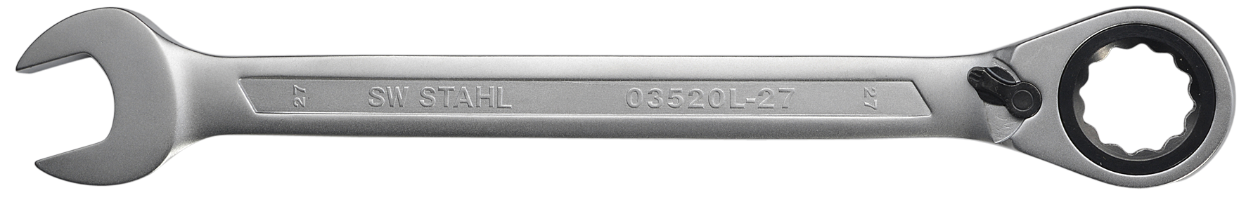 SW-STAHL 03520L-27 Gabelringratschenschl&uuml;ssel, 27 mm, umschaltbar