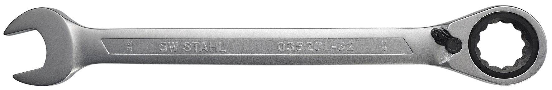 SW-STAHL 03520L-32 Gabelringratschenschl&uuml;ssel, 32 mm, umschaltbar