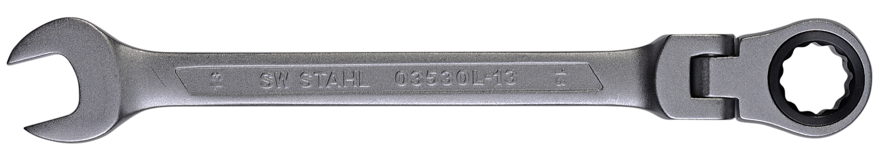 SW-STAHL 03530L-13 Gabelringratschenschl&uuml;ssel, 13 mm, mit Gelenk