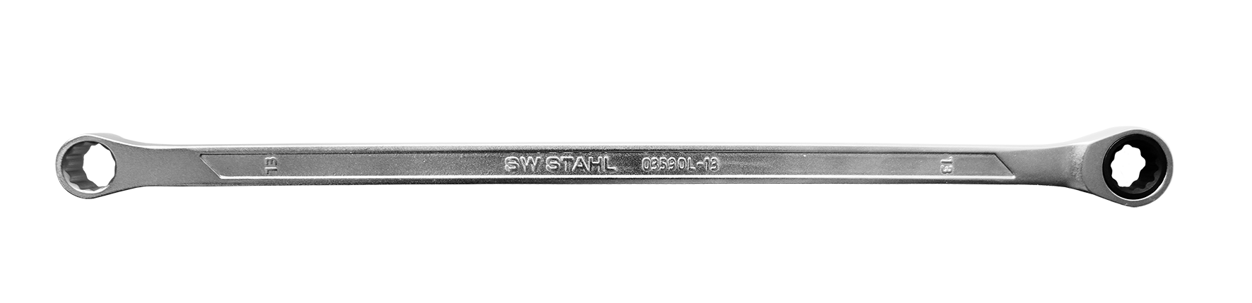 SW-STAHL 03590L-12 Doppelringratschenschl&uuml;ssel, extra lang, 12 x 328 mm