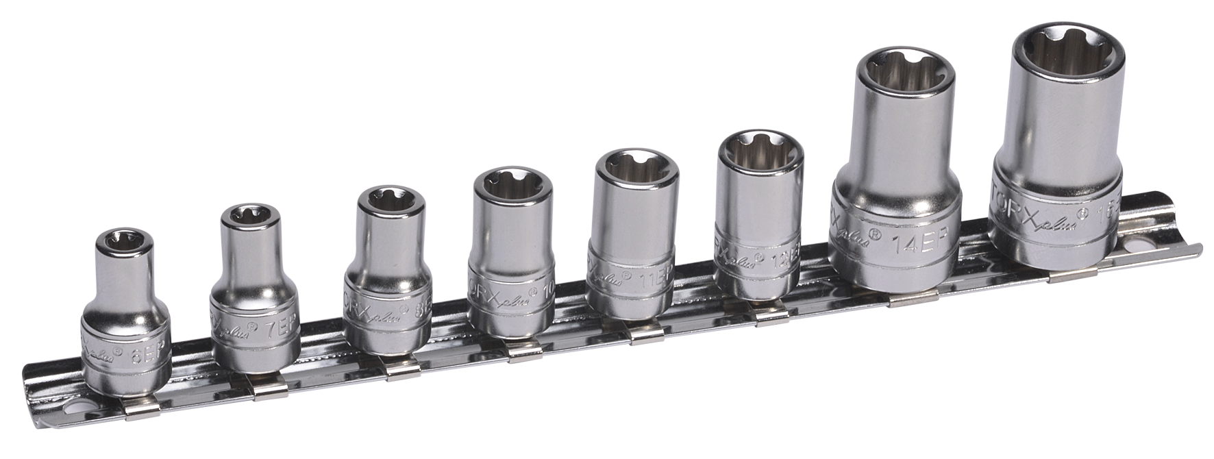 SW-STAHL 04431L Steckschl&uuml;sseleins&auml;tze, EP-Profil, EP6-EP16, 8-teilig