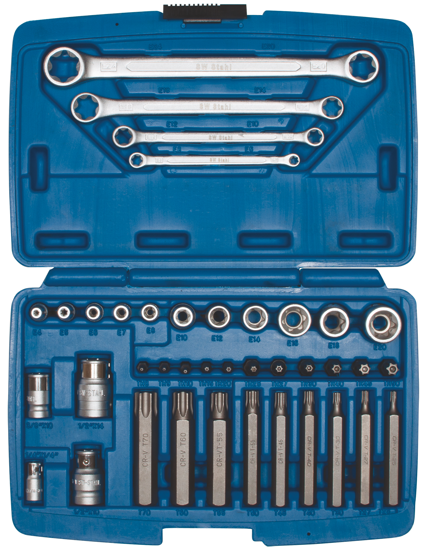 SW-STAHL 04445L Bitsortiment, 3/8 , 39-teilig