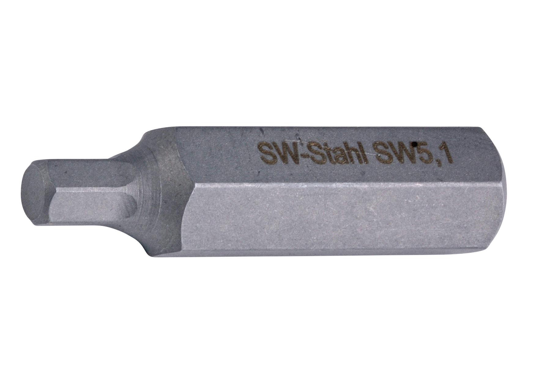 SW-STAHL 05035L Schraubendrehbit, 3/8 , Innensechskant, &Uuml;berma&szlig;, 5,1 mm