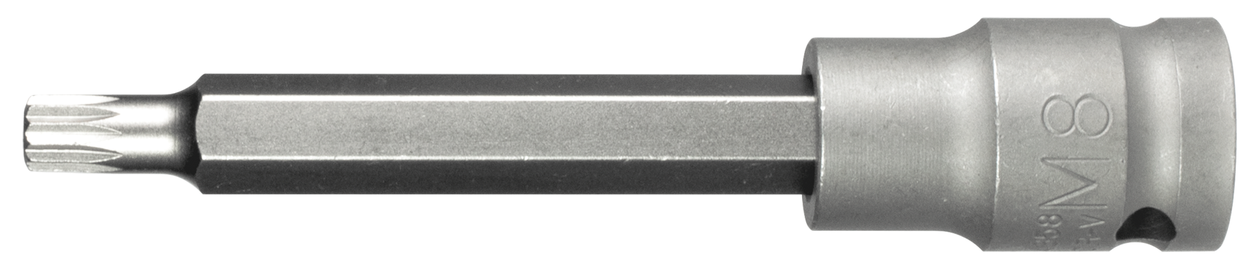 SW-STAHL 05210L IMPACT-Schraubendreheinsatz, 1/2 , Innenvielzahn, M8 x 100 mm