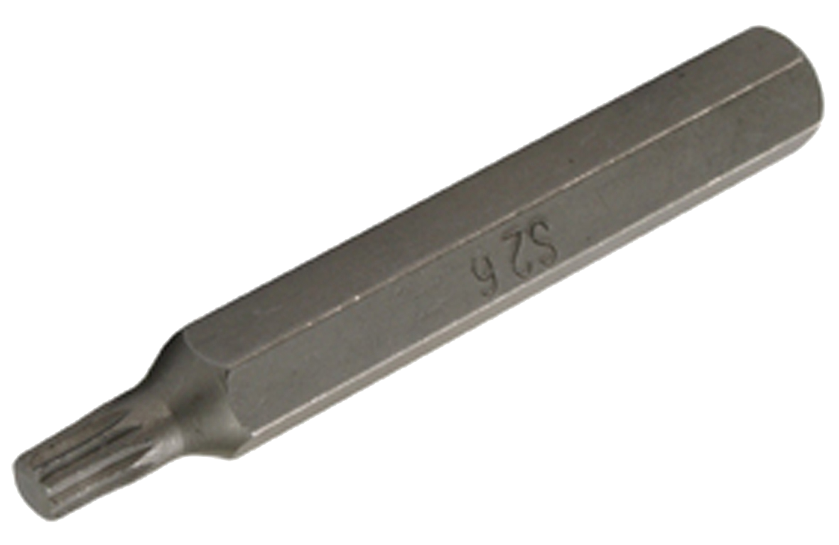 SW-STAHL 05221L Schraubendrehbit, 3/8", Innenvielzahn, M6, lang