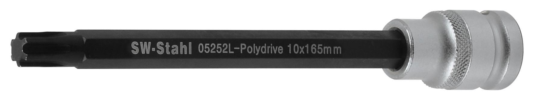 SW-STAHL 05252L Schraubendreheinsatz, 1/2 , Polydrive, M10 x 165 mm