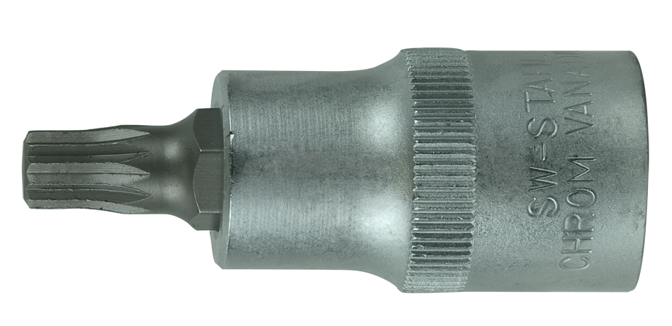 SW-STAHL 05303L Schraubendreheinsatz, 1/2", Innenvielzahn, M8 x 53 mm