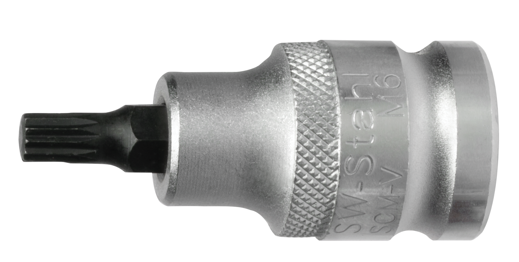 SW-STAHL 05305L Schraubendreheinsatz, 1/2", Innenvielzahn, M12 x 53 mm