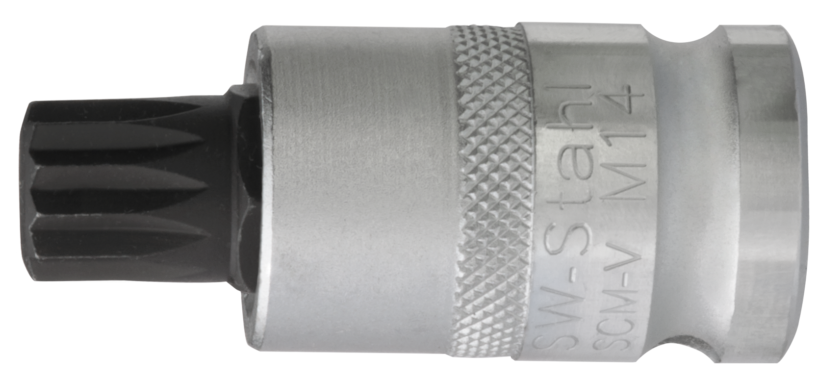 SW-STAHL 05307L Schraubendreheinsatz, 1/2", Innenvielzahn, M16 x 53 mm