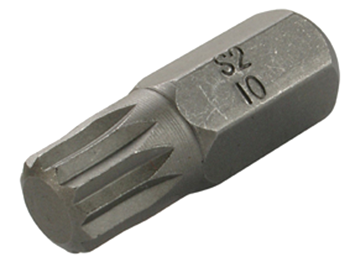 SW-STAHL 05323L Schraubendrehbit, 3/8", Innenvielzahn, M10