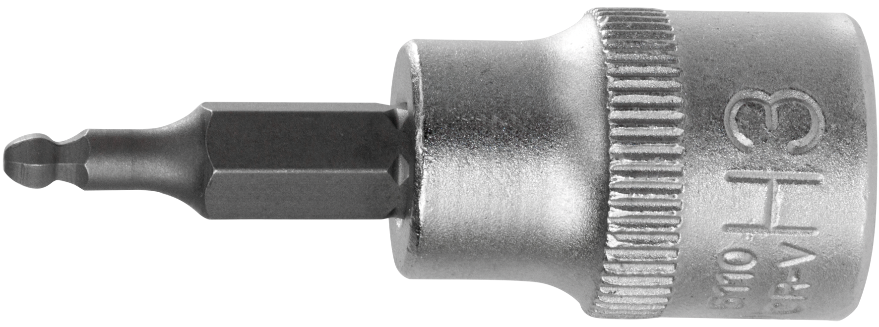 SW-STAHL 05570L Schraubendreheinsatz, 3/8 , Innensechskant, 3 mm, mit Kugelkopf