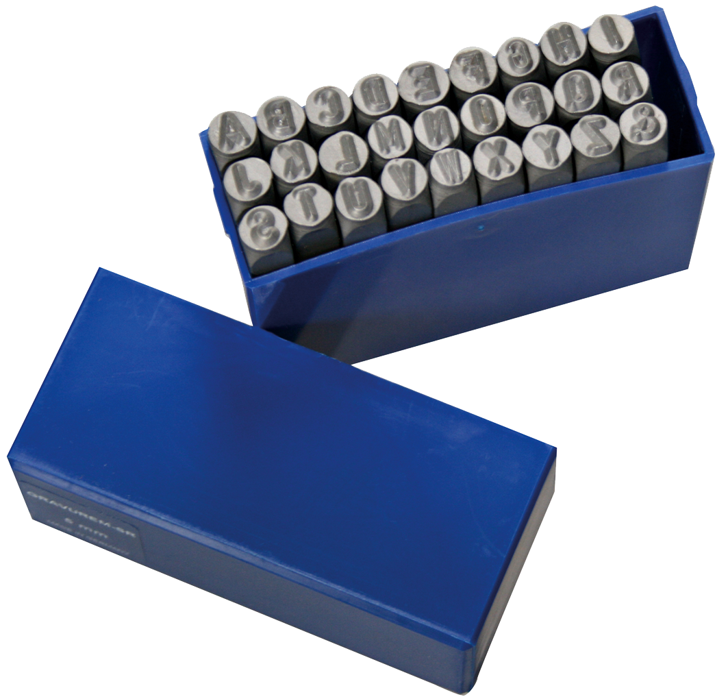 SW-STAHL 08803L Schlagbuchstaben, 6 mm, 27-teilig