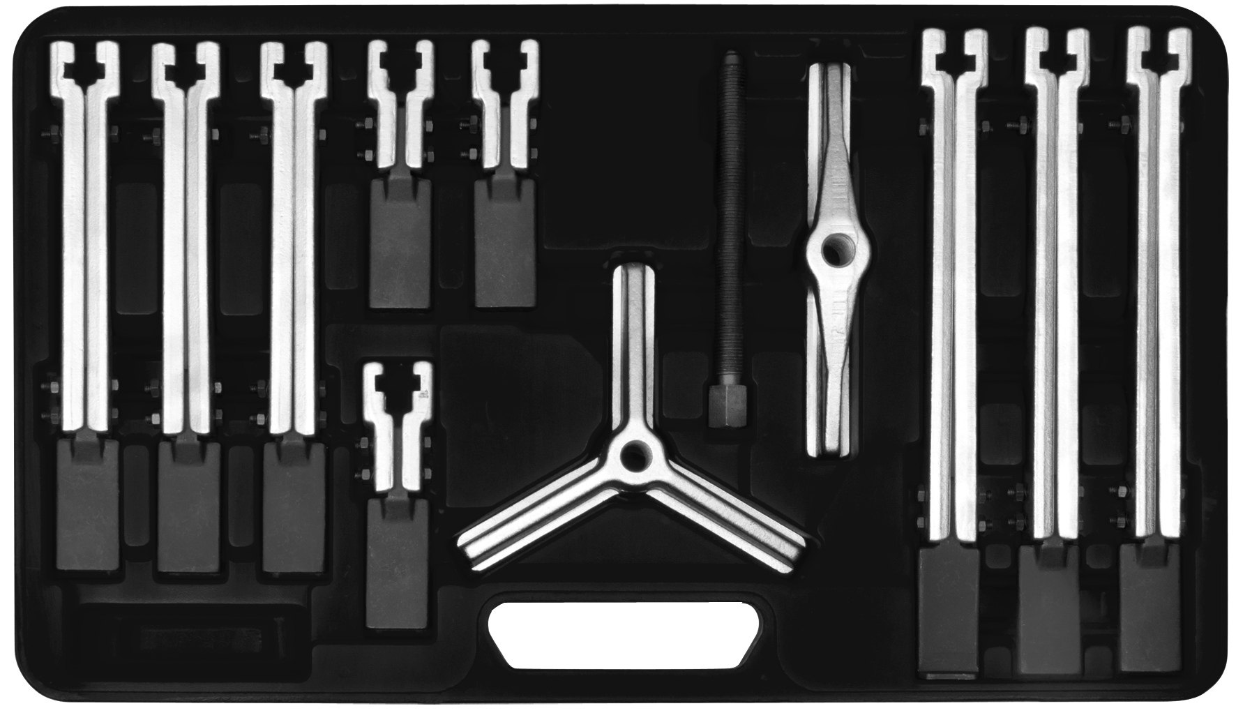 SW-STAHL 09690L Abziehersatz, 2- und 3-armig, 12-teilig