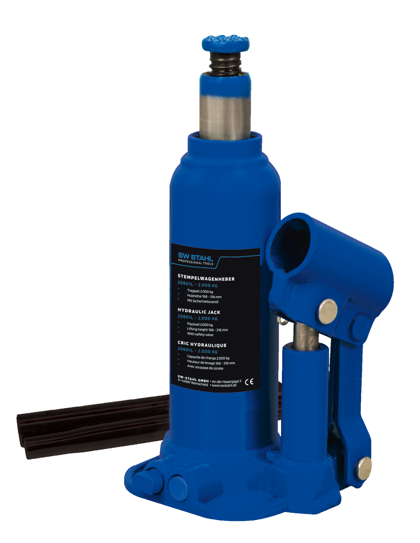 SW-STAHL 20601L Stempelwagenheber, 2 t