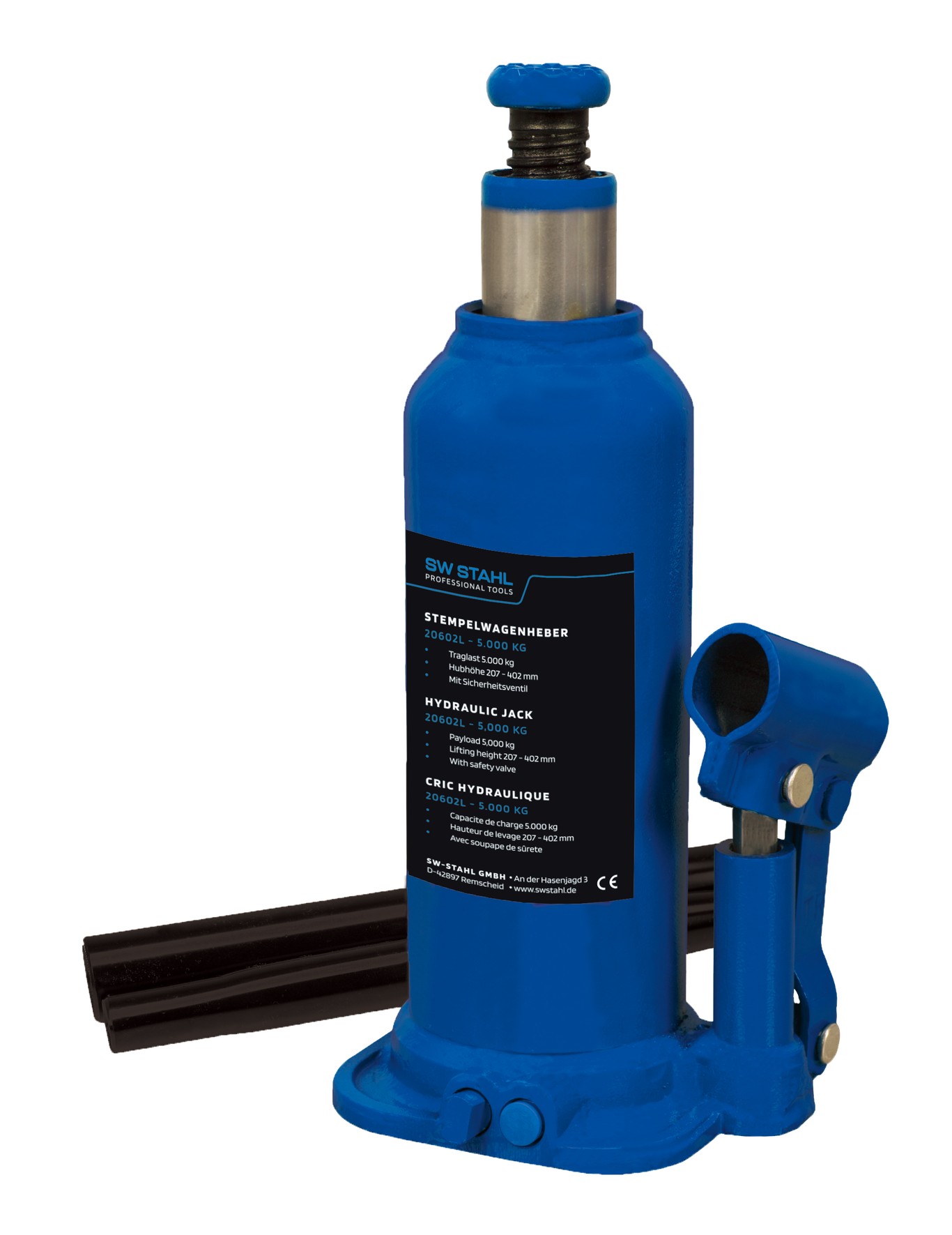 SW-STAHL 20602L Stempelwagenheber, 5 t