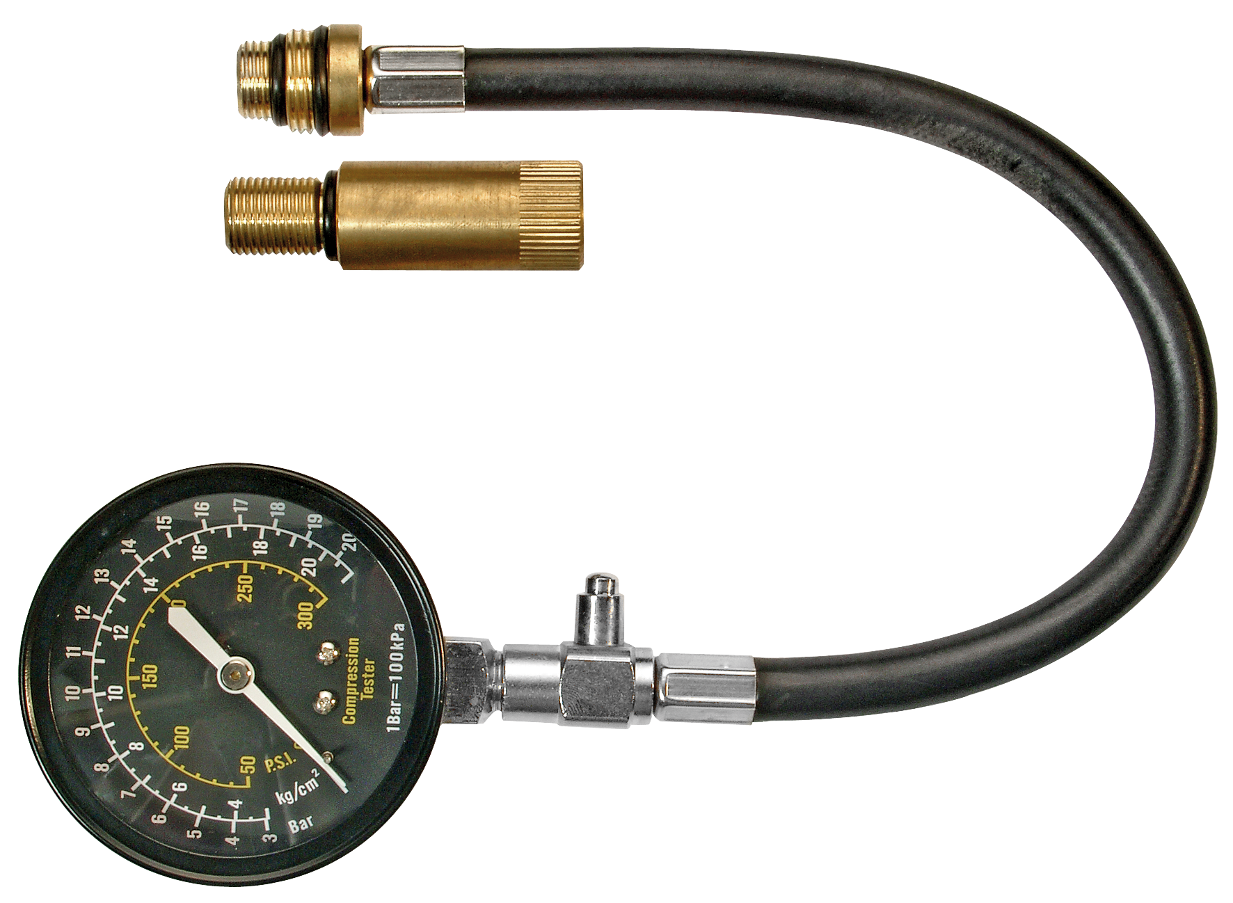 SW-STAHL 26074L Kompressionsdruckpr&uuml;fer, 0 - 20 bar, 2-teilig