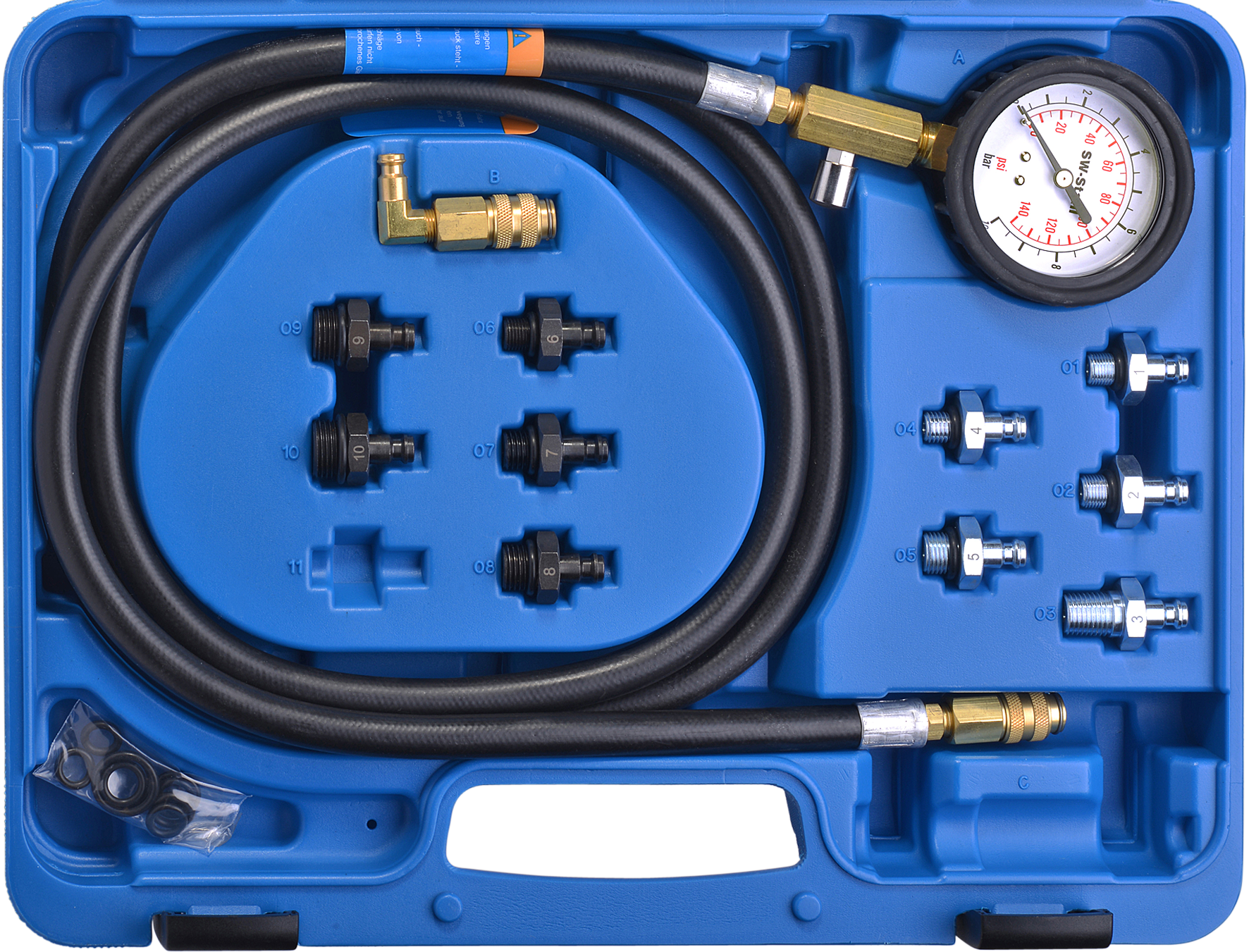 SW-STAHL 26166L &Ouml;ldrucktester, 0-10 bar