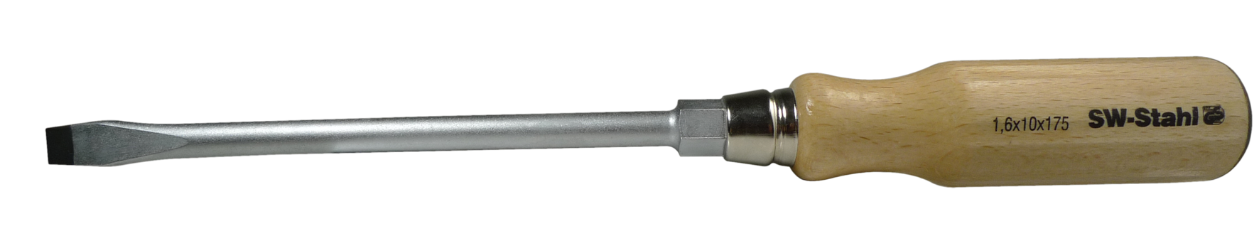 SW-STAHL 30600L Schraubendreher, Holzheft, Schlitz, 4,5 x 90 mm