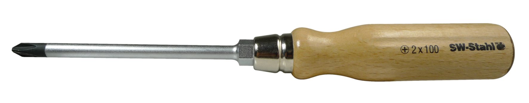 SW-STAHL 30703L Schraubendreher, Holzheft, Kreuz, PH3 x 150 mm