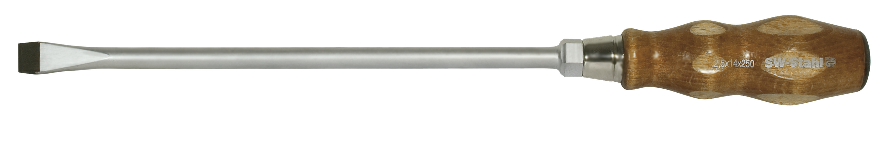 SW-STAHL 30901L Schraubendreher, Holzheft, Schlitz, 5,5 x 100 mm