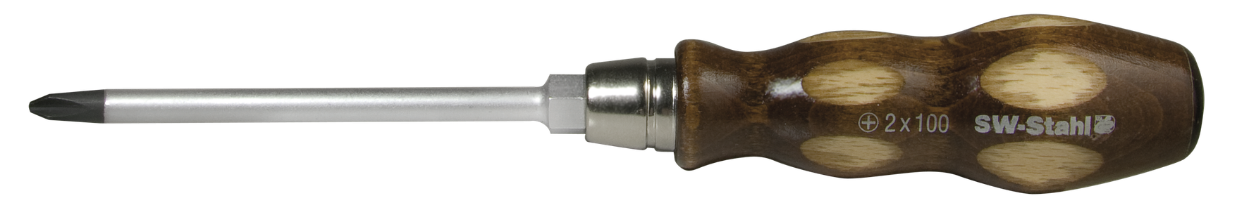 SW-STAHL 31001L Schraubendreher, Holzheft, Kreuz, PH1 x 75 mm
