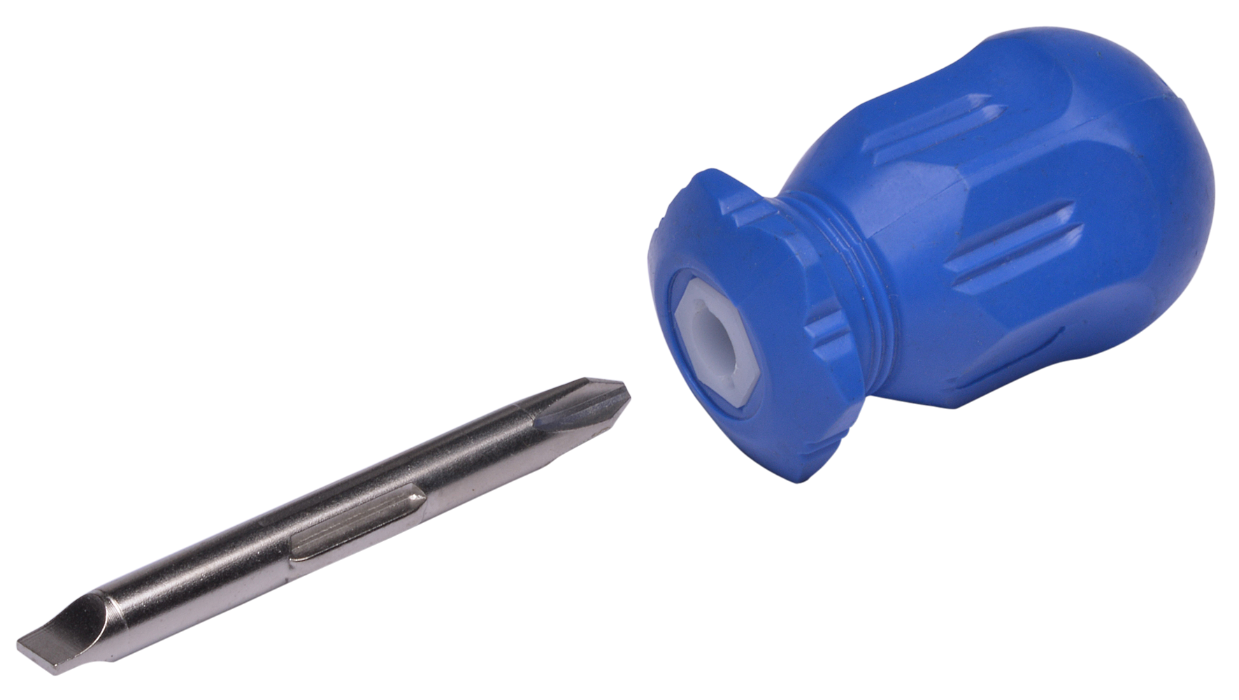 SW-STAHL 31200SB Umsteck-Schraubendreher, Schlitz+Kreuz, kurz