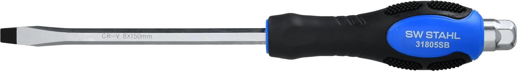 SW-STAHL 31805SB Schraubendreher, schlagfest, Schlitz, 8,0 x 150 mm