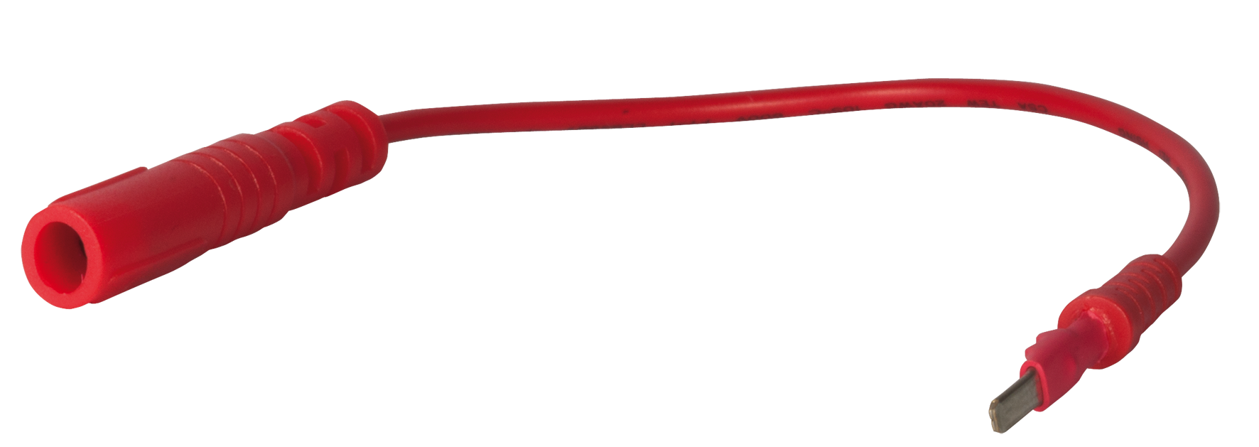 SW-STAHL 32225L-7 Pr&uuml;fkabel Stecker 2,8 mm, rot, 190 mm
