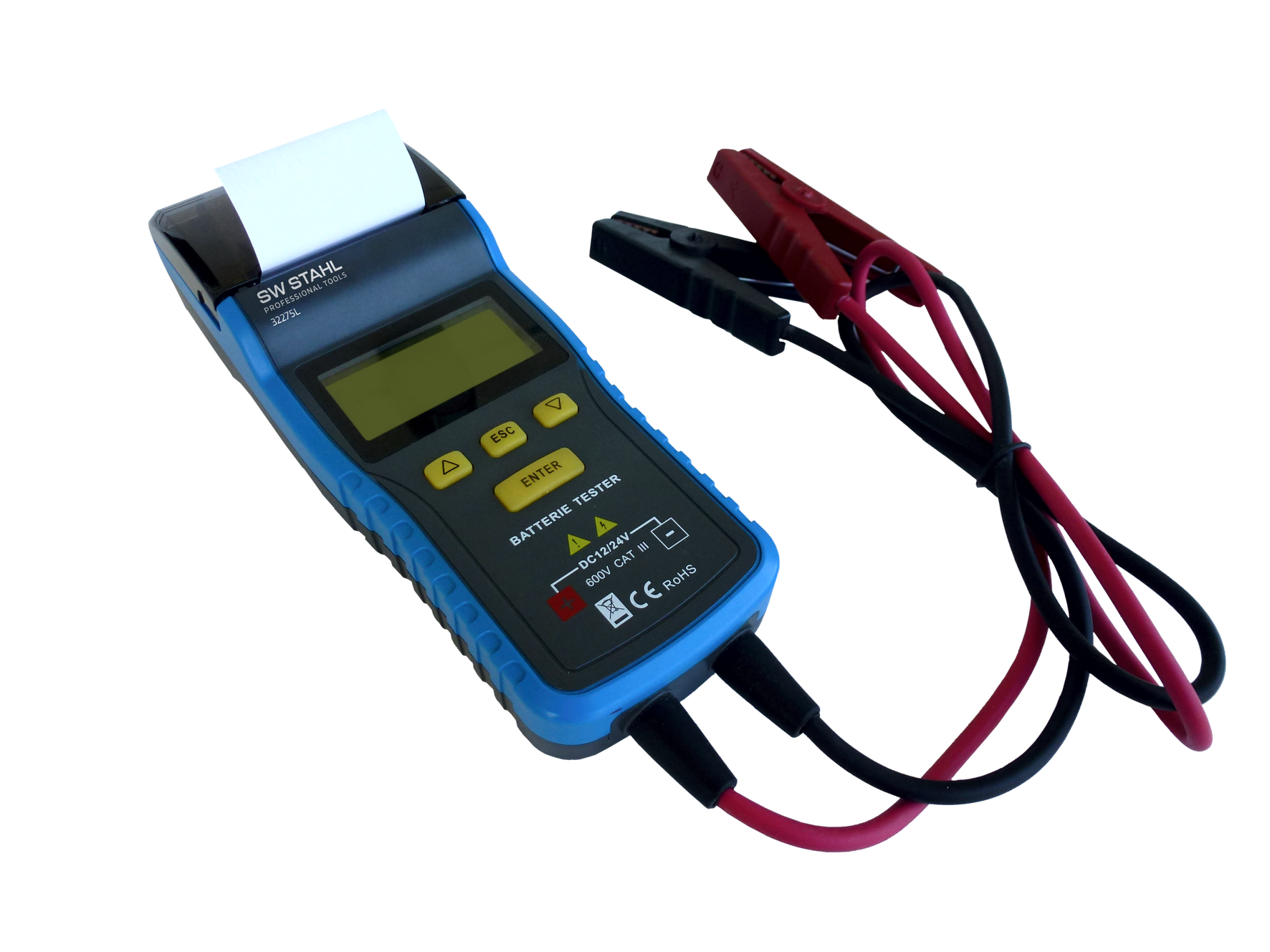 SW-STAHL 32275L Batterietester mit Drucker, 12V / 24V