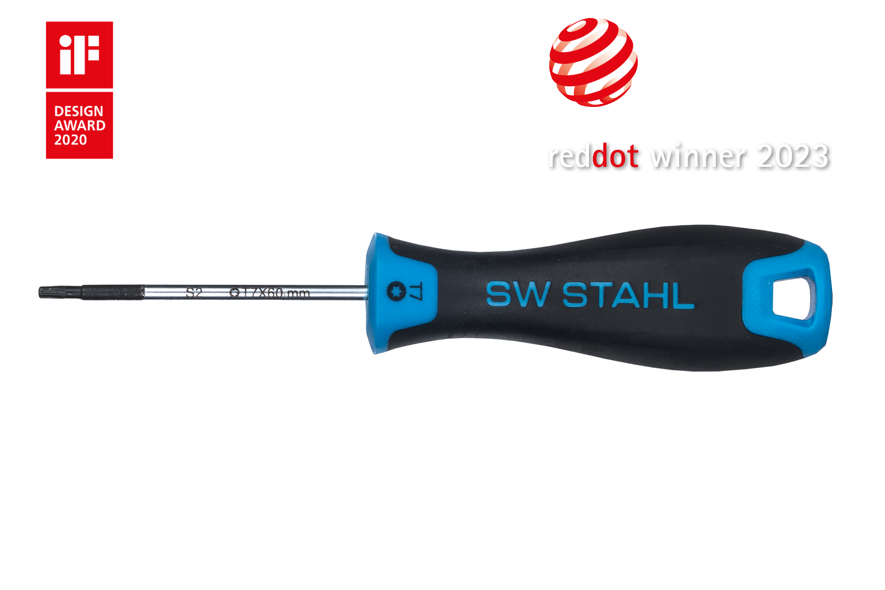 SW-STAHL 32707SB Schraubendreher, T-Profil, T7 x 60 mm