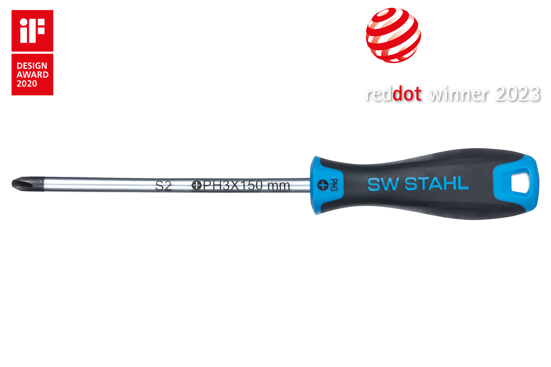 SW-STAHL 32763SB Schraubendreher, Kreuz, PH3 x 150 mm