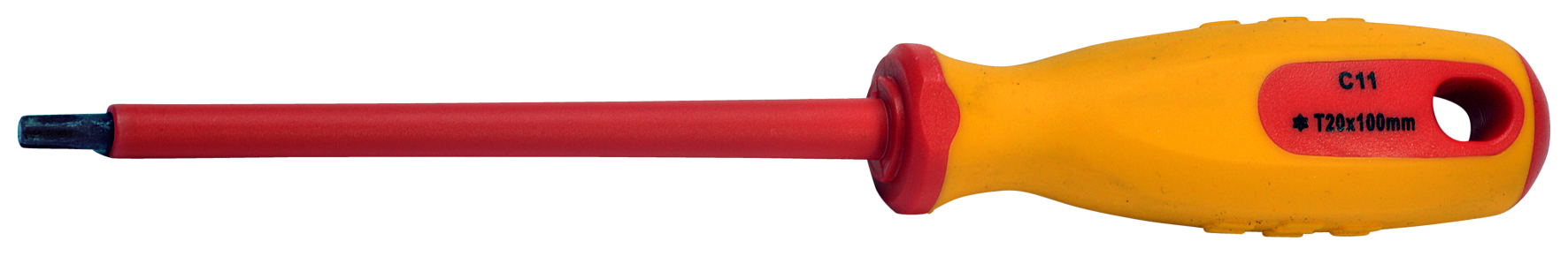 SW-STAHL 33100L-T20 Schraubendreher, VDE, T-Profil, T20 x 100 mm