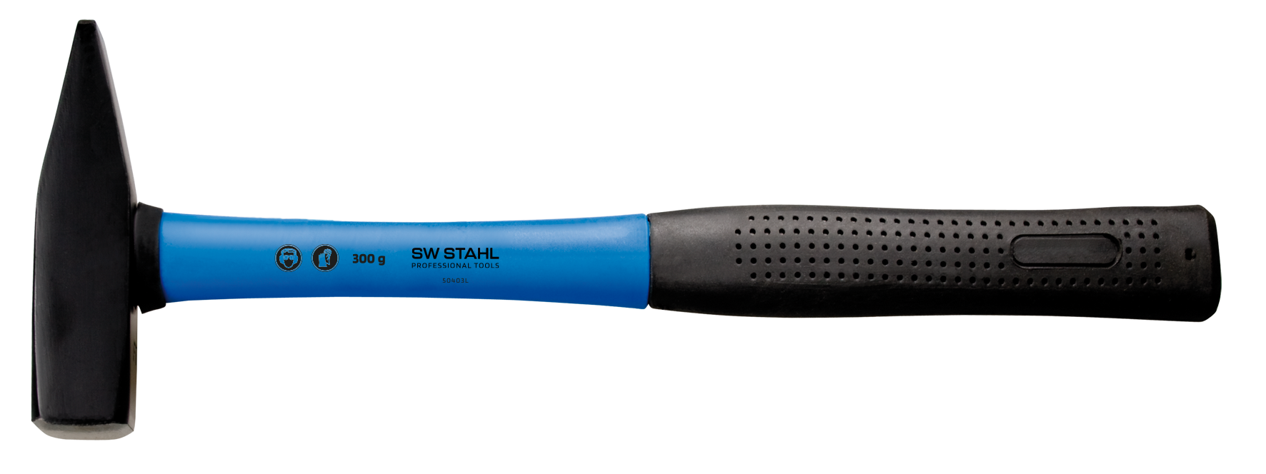 SW-STAHL 50403L Schlosserhammer, Fiberglas-Stiel, 300 g