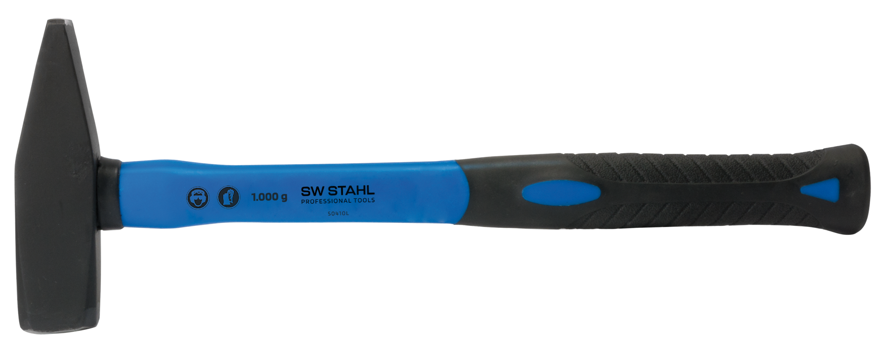 SW-STAHL 50410L Schlosserhammer, Fiberglas-Stiel, 1.000 g