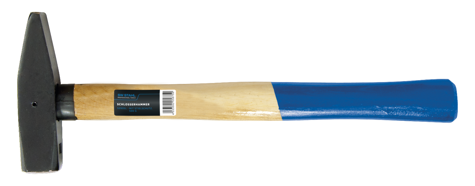 SW-STAHL 50905L Schlosserhammer, mit Stielschutz, 500 g
