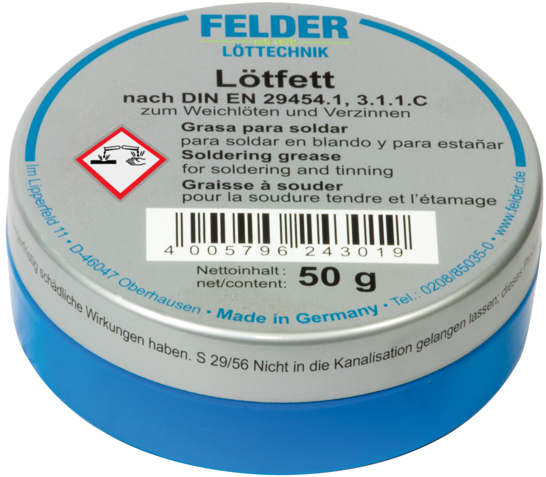SW-STAHL 62050L L&ouml;tfett, 50g, nach DIN EN29454-1