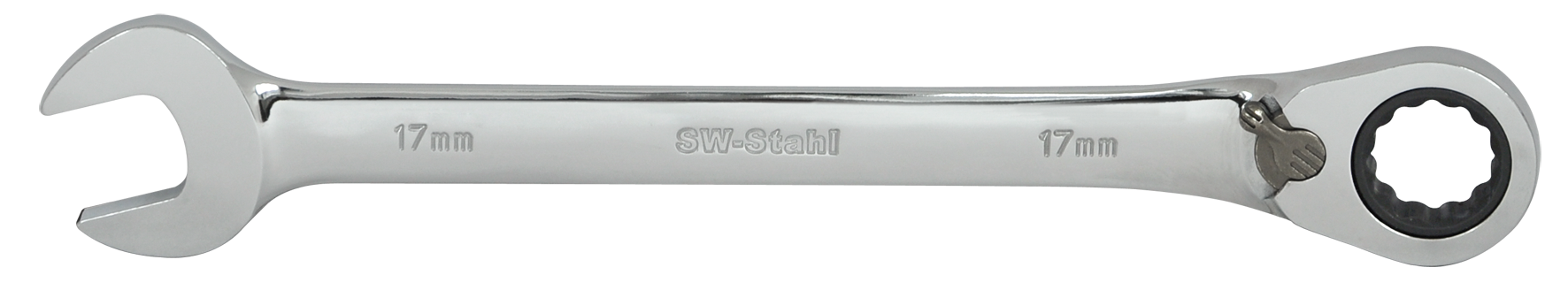 SW-Stahl Gabelringratschenschl&uuml;ssel, 15 mm, umschaltbar