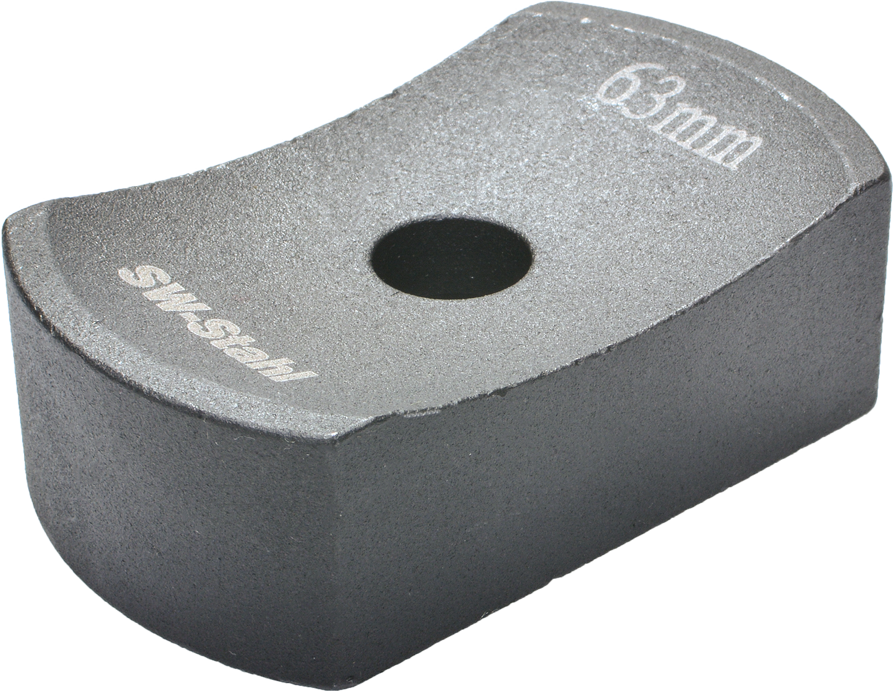 SW-Stahl Schlagaufsatz, halbrund, 70 x 40 mm