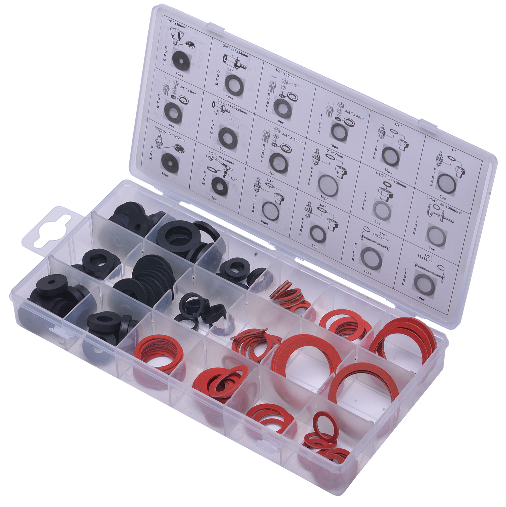 SW-STAHL S8059 Dichtring-Sortiment, 141-teilig