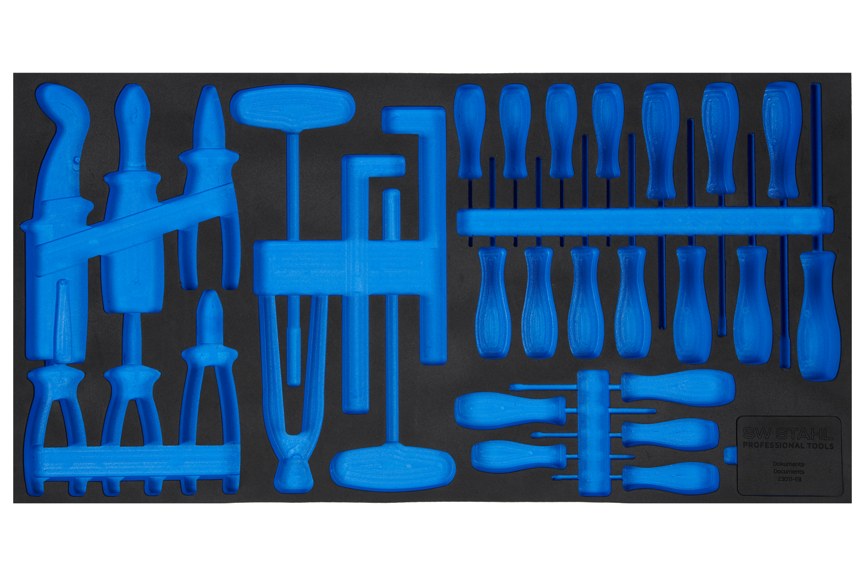 SW-Stahl Schaumeinlage, unbest&uuml;ckt, f&uuml;r Z3011-8