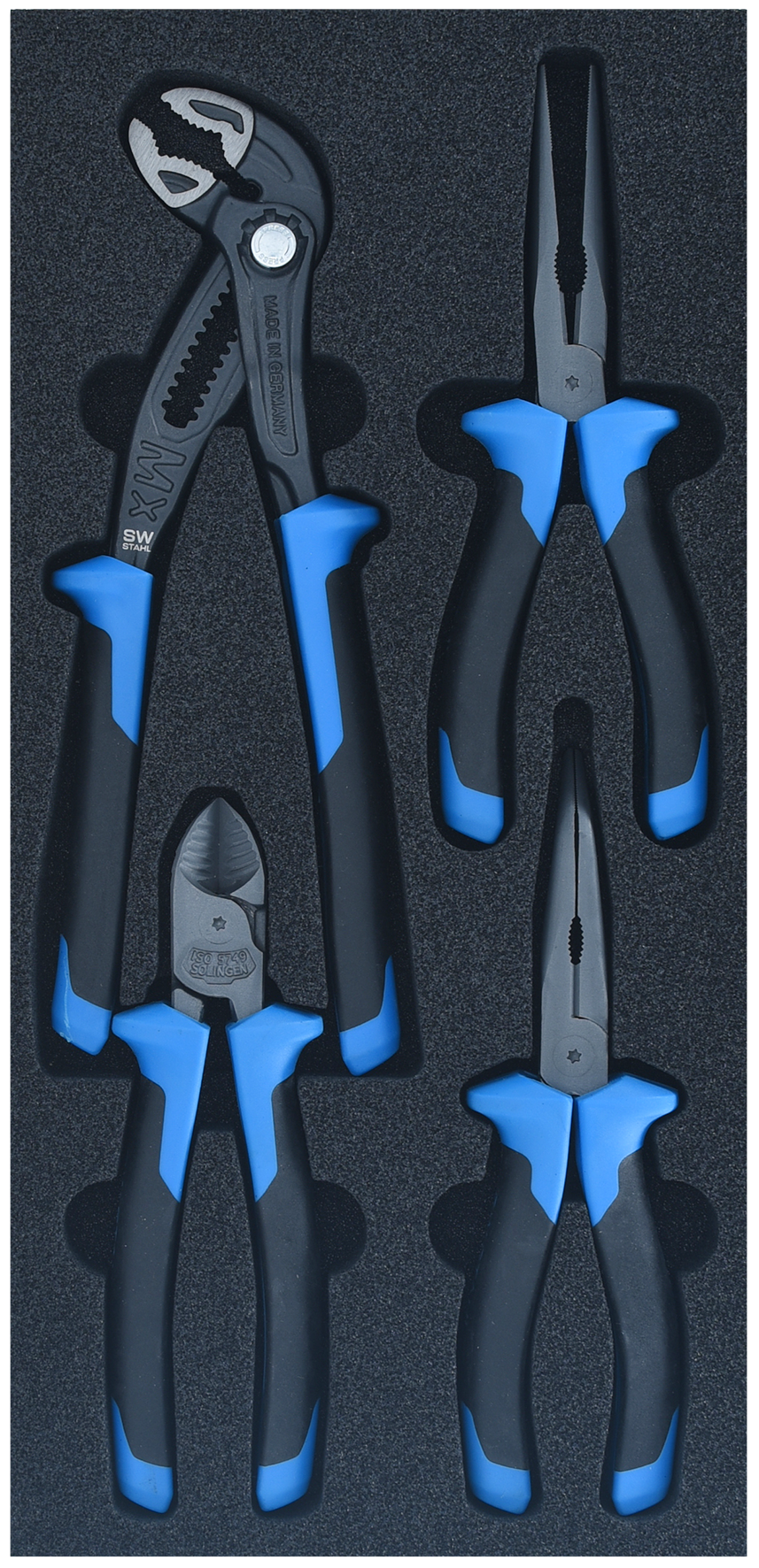 SW-Stahl Werkstattwagensortiment, Zangen, 4-teilig