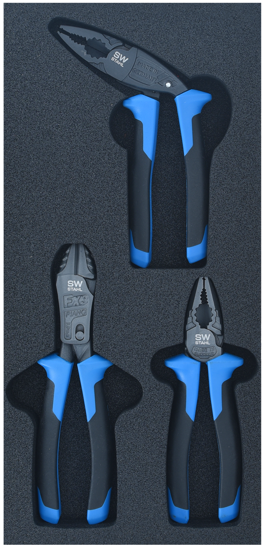 SW-Stahl Werkstattwagensortiment, Zangen, 3-teilig